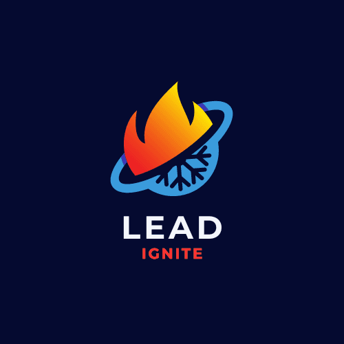 Blue And Orange Modern Fire and Snow Design Logo